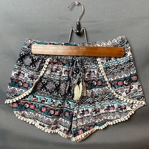 Tribal Elephant Print Shorts